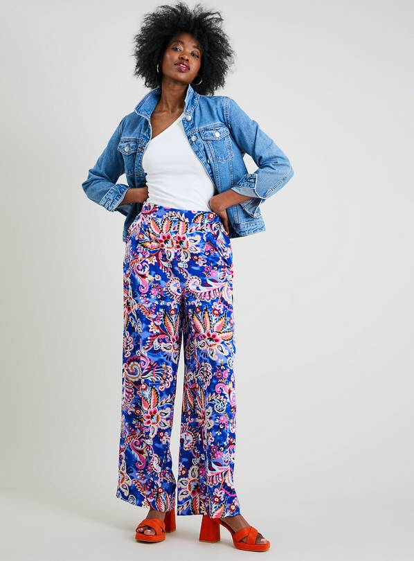 Blue store palazzo trousers